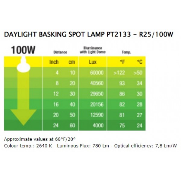 Daylight BASKING SPOT lempa, 100 W 